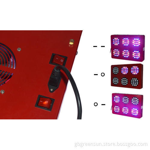 Greensun Integrated Modular Design Full Spectrum Znet6 300watt Indoore Grow Light LED 2 Switches Control Half of Light